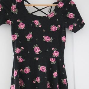 Forever 21 floral purple dress Small